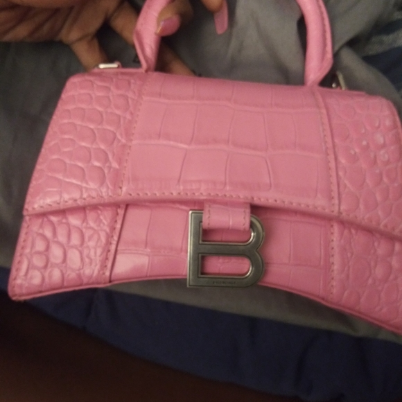 Handbags - Pink alligator Balenciaga handbag